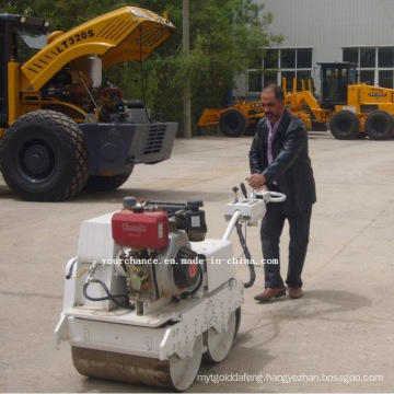 Made in China Ltc08h 0.8 Ton Walking Behind Double Drums Hydraulic Vibratory Mini Road Roller Compactor Hot Sale in Argentina